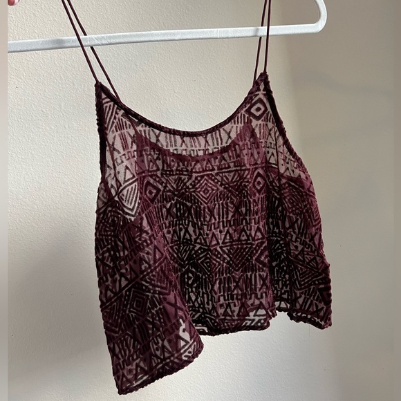 Chemise En Velours Imprimé Paisley - Urban Outfitters - Taille XS - Manches Courtes - Noir - Occasion Très Bon état